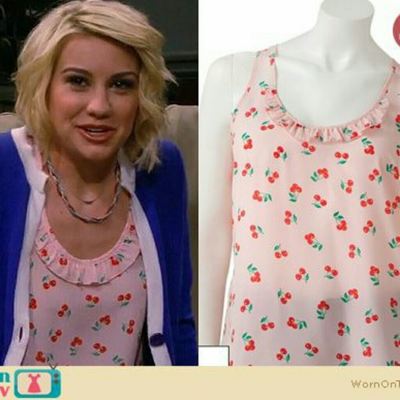 • {Candies} Ruffle Cherry Ruffle Racerback - Picture 3 of 6